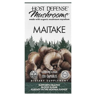 Host Defense, 蘑菇，舞茸，1 克，120 粒膠囊