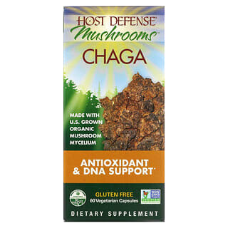 Fungi Perfecti Host Defense, Chaga, 60 capsules végétariennes