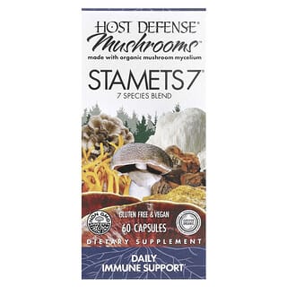 Host Defense, Гъби, Stamets 7, 60 вегетариански капсули