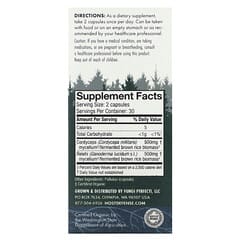 Fungi Perfecti Host Defense, Host Defense Mushrooms, Cordychi, Supports Stress & Fatigue Reduction, 60 Vegetarian Capsules