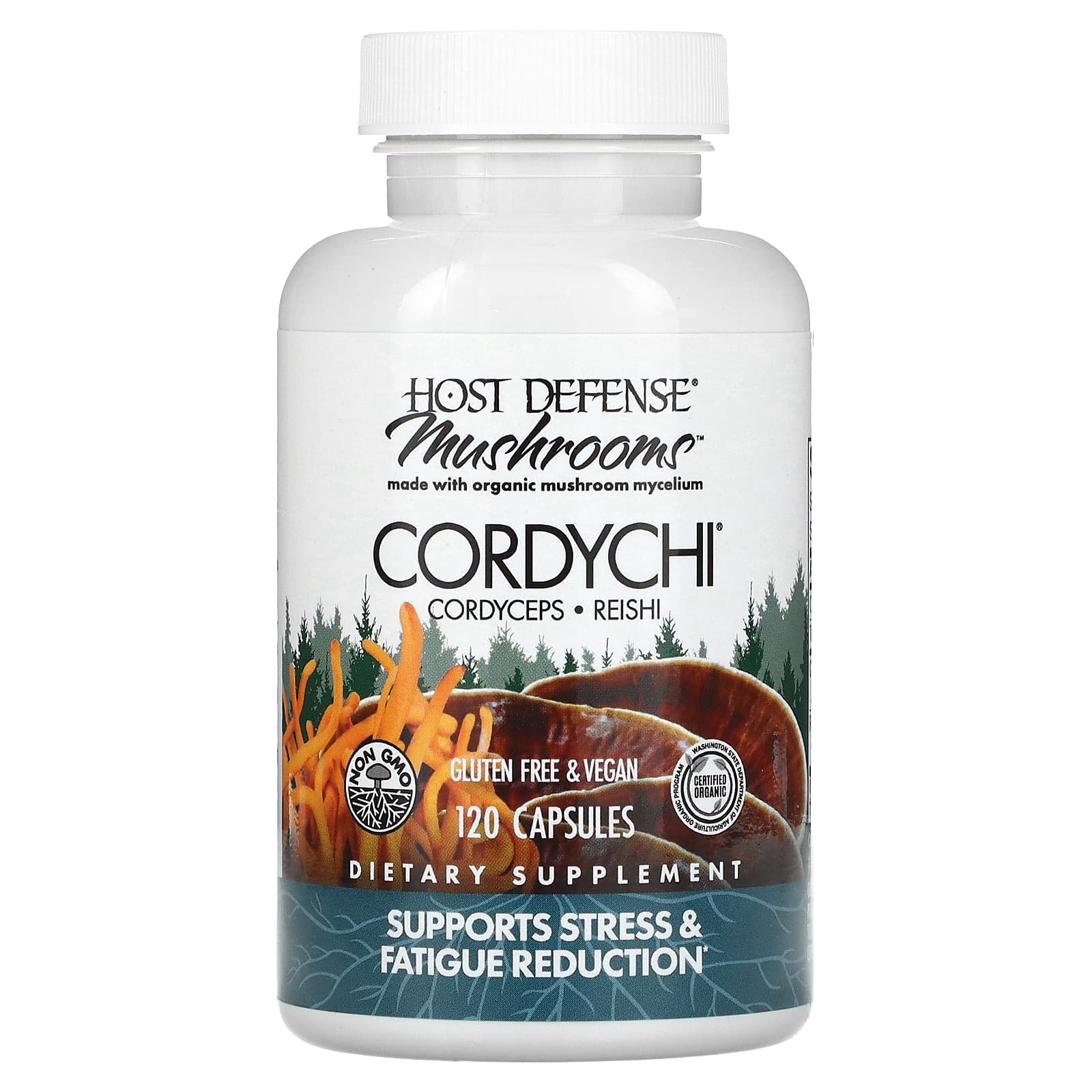 Host Defense, Mushrooms, Cordychi, 120 Capsules