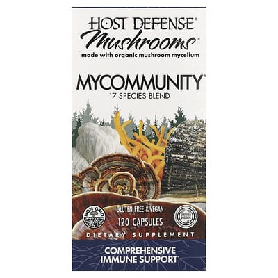 Host Defense, Mushrooms™, MyCommunity®, 120 Capsules