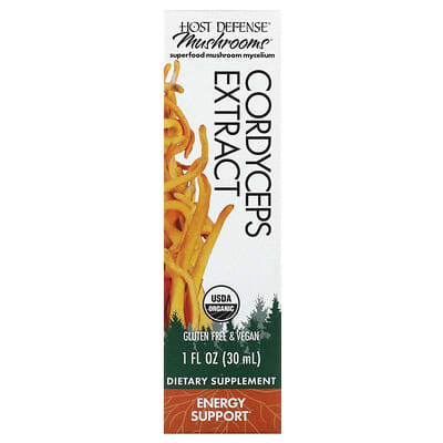 Host Defense, Mushroom, Cordyceps Extract, 1 fl oz (30 ml)