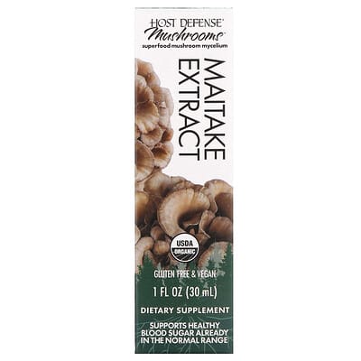 Host Defense, Mushroom, Maitake Extract, 1 fl oz (30 ml)