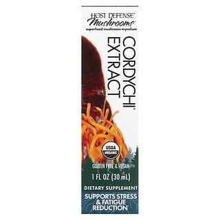 Host Defense, Mushrooms, Organic Cordychi Extract, 1 fl oz (30 ml)