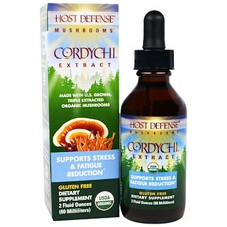 Host Defense, Mushrooms, Organic Cordychi Extract, 2 fl oz (60 ml)