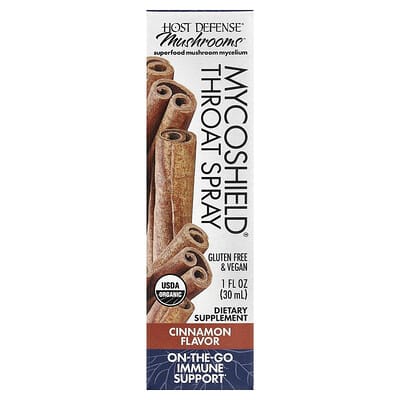 Host Defense, Mushroom, MycoShield Spray, Cinnamon, 1 fl oz (30 ml)