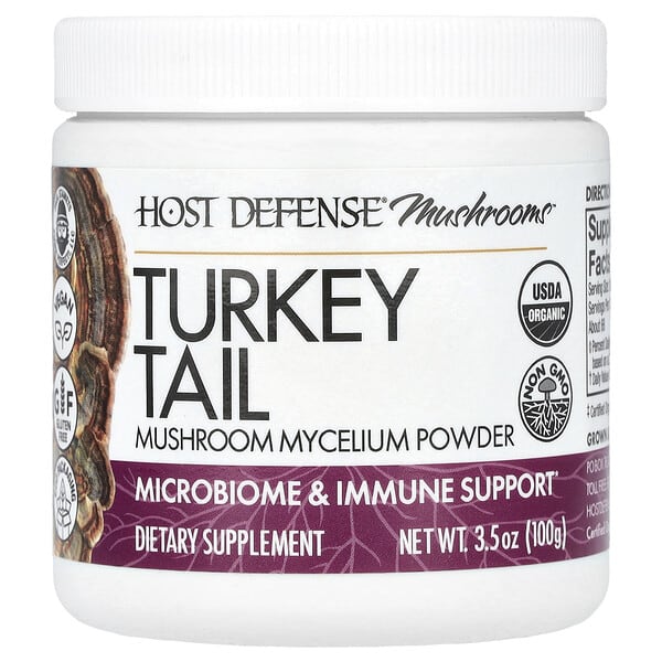 Mushrooms™, Turkey Tail, Mushroom Mycelium Powder, 3.5 oz (100 g)