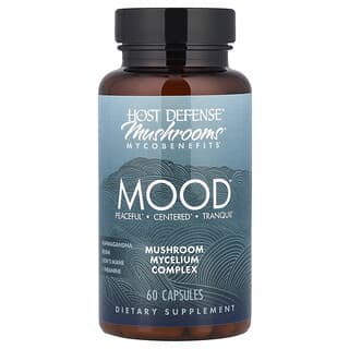 Host Defense, Mycobenefits de Mushrooms™, Estado de ánimo, 60 cápsulas