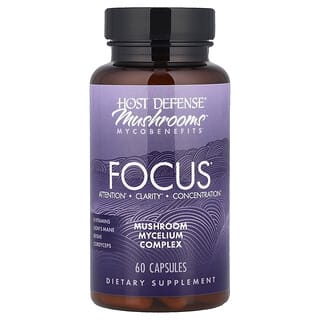 Host Defense, Micobeneficios de Mushrooms™, Concentración, 60 cápsulas