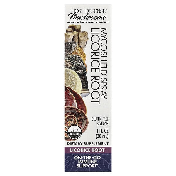 Mushrooms™, MycoShield Spray®, Licorice Root, 1 fl oz (30 ml)