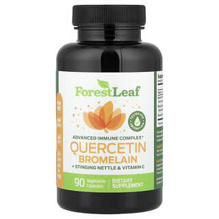 Forest Leaf, Quercetine Bromelaïne + Brandnetel & Vitamine C, 90 Plantaardige Capsules