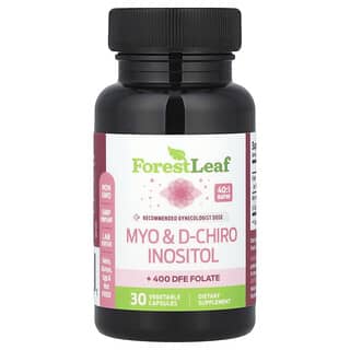 Forest Leaf, Mioinositol y D-quiroinositol, 30 cápsulas vegetales