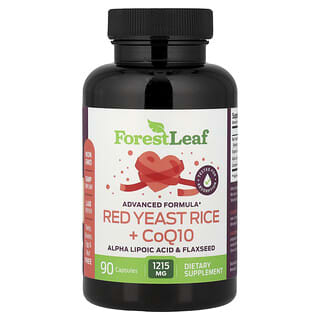 Forest Leaf, Rode Gist Rijst + CoQ10, 90 Capsules
