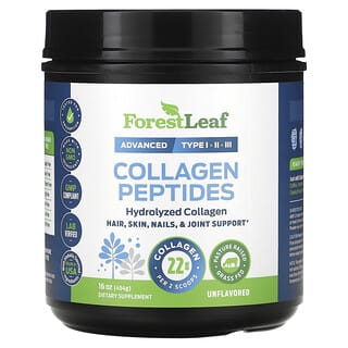 Forest Leaf, Péptidos de colágeno, sin sabor, 454 g (16 oz)