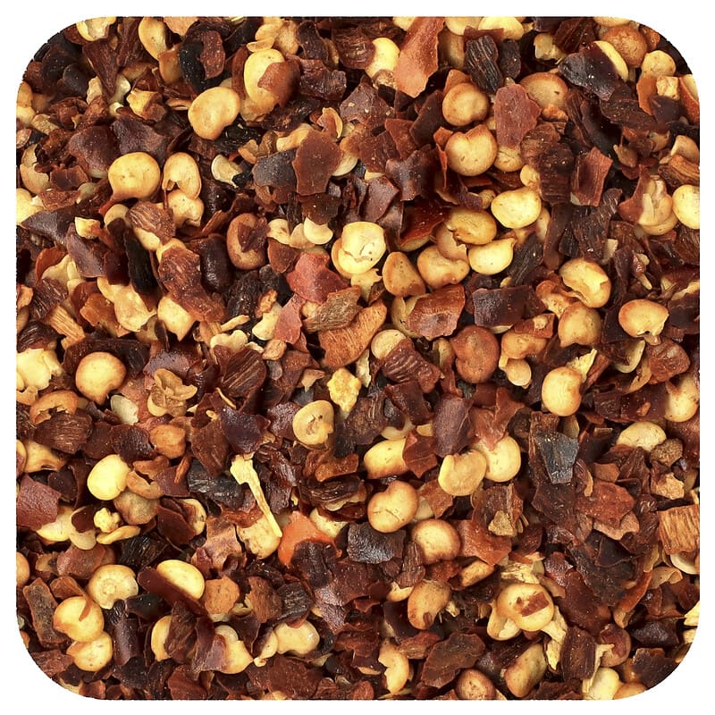 レッドチリペッパー、クラッシュ、453g（16オンス）