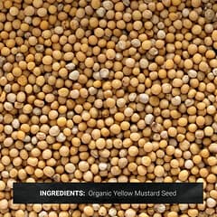Organic Whole Yellow Mustard Seed, 16 oz (453 g)