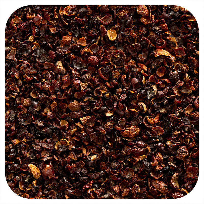 カット＆ふるい分け済みオーガニック種なしローズヒップ、453g（16オンス）