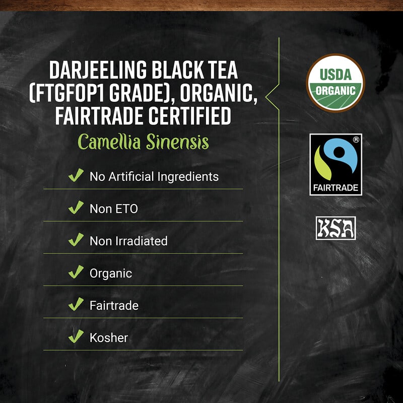 Organic Darjeeling Black Tea, 16 oz (453 g)