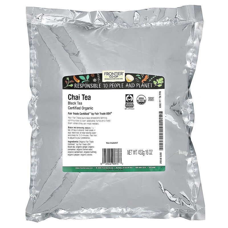 Organic Fair Trade Chai Tea, 16 oz (453 g)