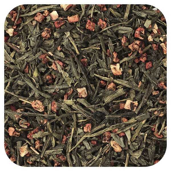Frontier Co-op, 유기농 녹차, 딸기, 453g(16oz)