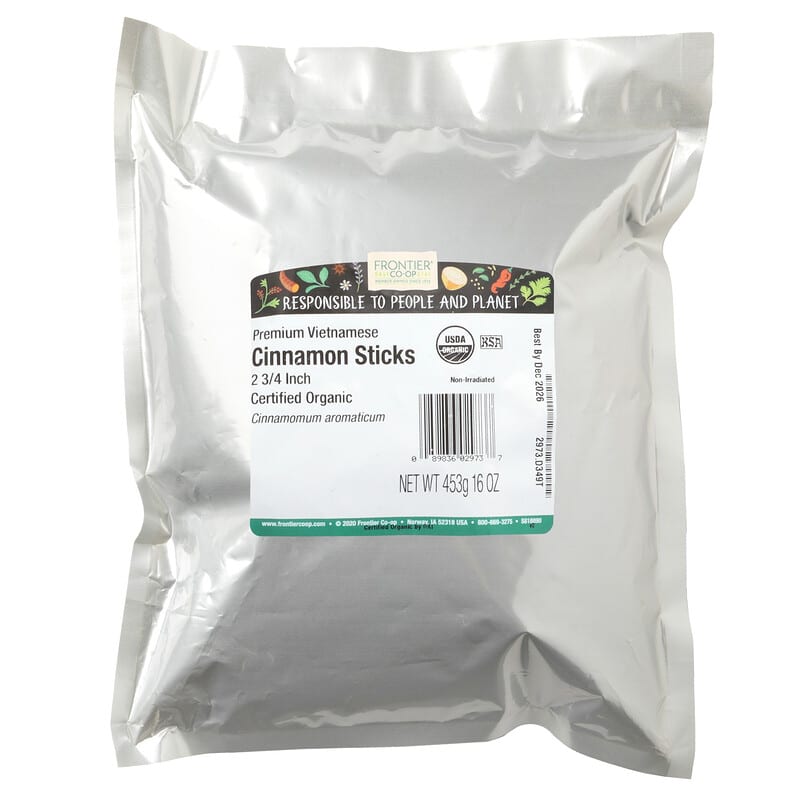 シナモン オーガニック セイロン シナモンスティック、17g（0.6オンス）