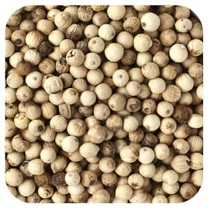 Frontier Co-op, Organic Whole White Peppercorns, 16 oz (453 g)