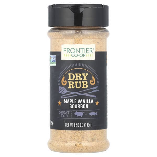 Frontier Co-op, 드라이 럽, 메이플 바닐라 버번, 198g(6.98oz)