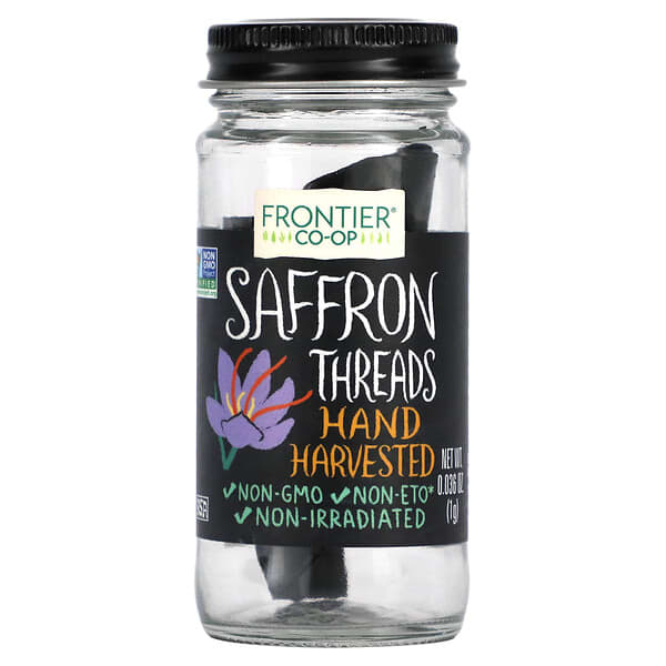 Frontier Co-op, Safran-Fäden, 0,036 oz (1 g)