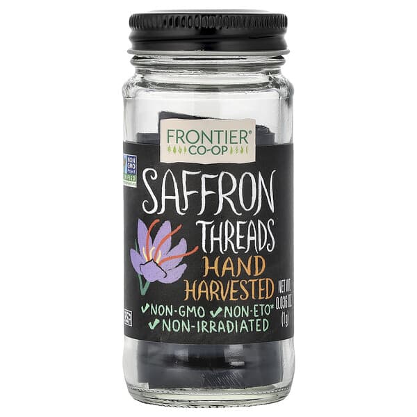 Frontier Co-op, 사프란 스레드, 손으로 하비스티드, 1g(0.036oz)