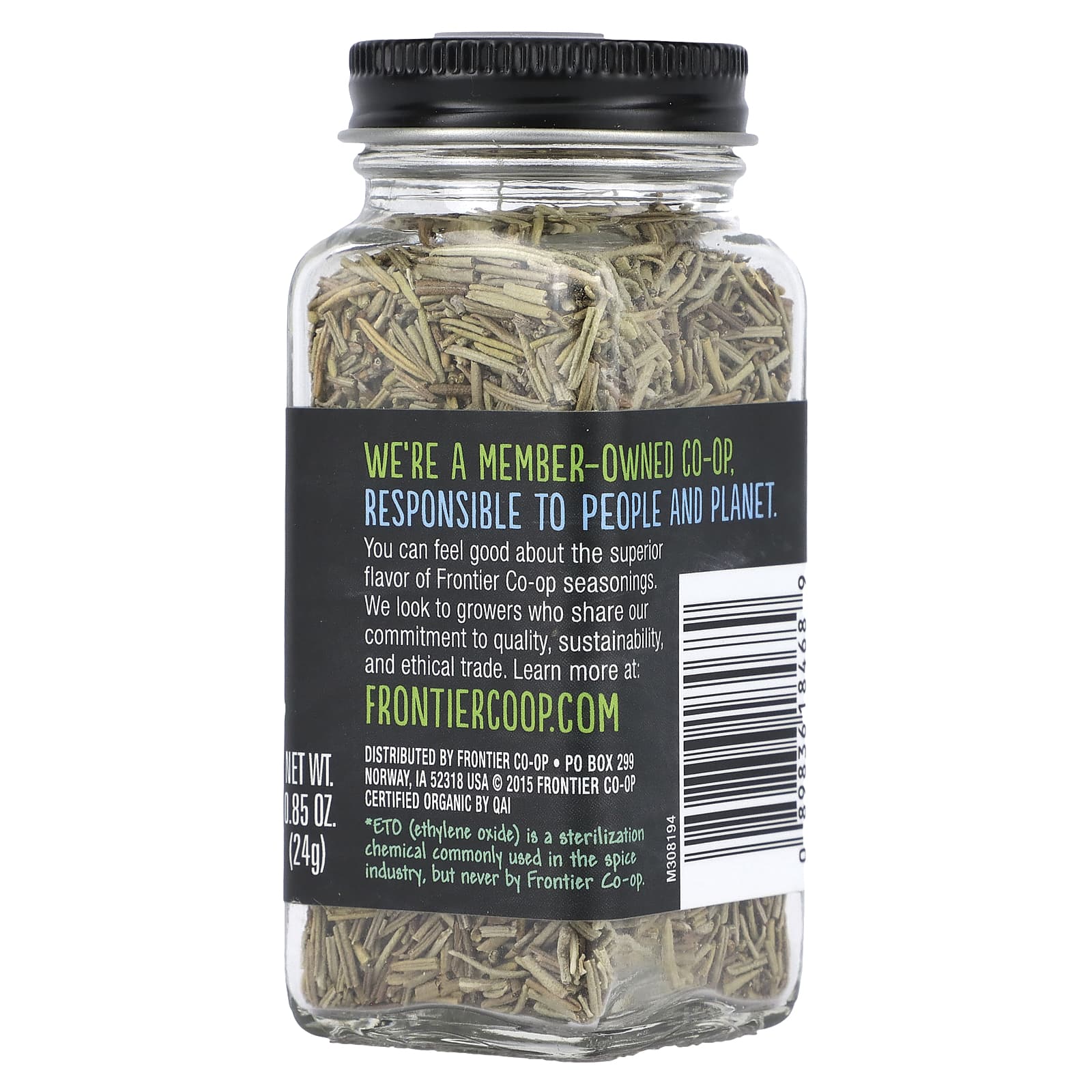Frontier Coop, Organic Rosemary Leaf, 0.85 oz (24 g)