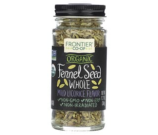 Frontier Co-op, Organic Fennel Seed, Whole, 1.27 oz (36 g)