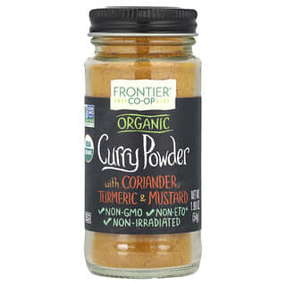 Frontier Co-op, Organic Curry Powder, With Coriander, Turmeric & Mustard, 1.90 oz (54 g)