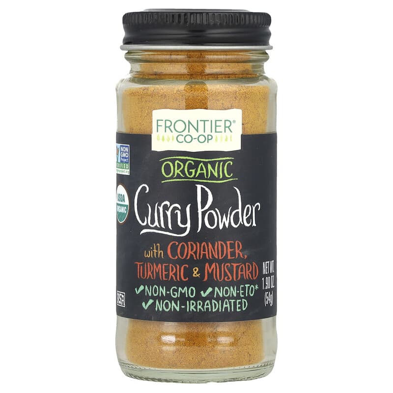 Organic Curry Powder, With Coriander, Turmeric Mustard, oz (54 g)
