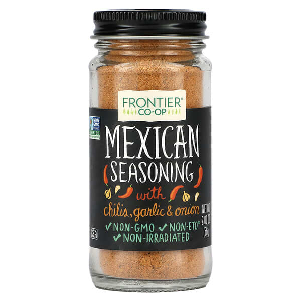 Frontier Co-op, Mexican Seasoning, With Chilis, Garlic & Onion, 2 oz (56 g)