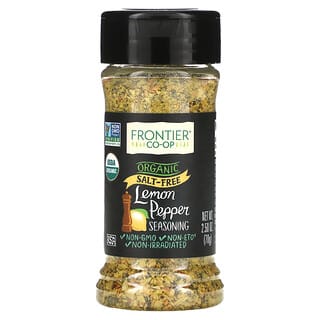 Frontier Co-op, Organic Lemon Pepper Seasoning, Salt Free , 2.5 oz (70 g)