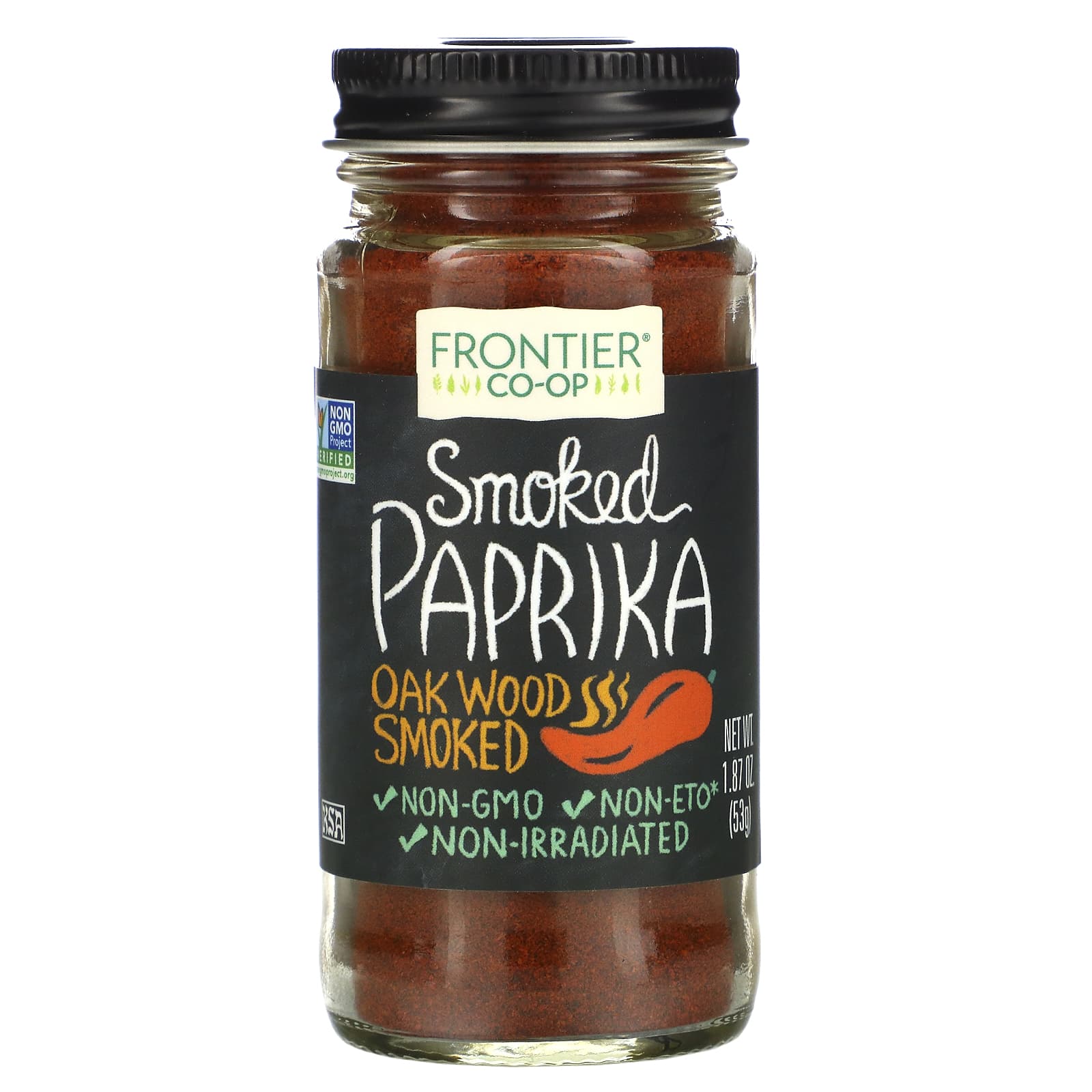 Frontier Coop, Smoked Paprika, Oak Wood Smoked, 1.87 oz (53 g)