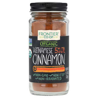 Frontier Co-op, Organic Vietnamese 5% Oil Cinnamon, 1.31 oz (37 g)