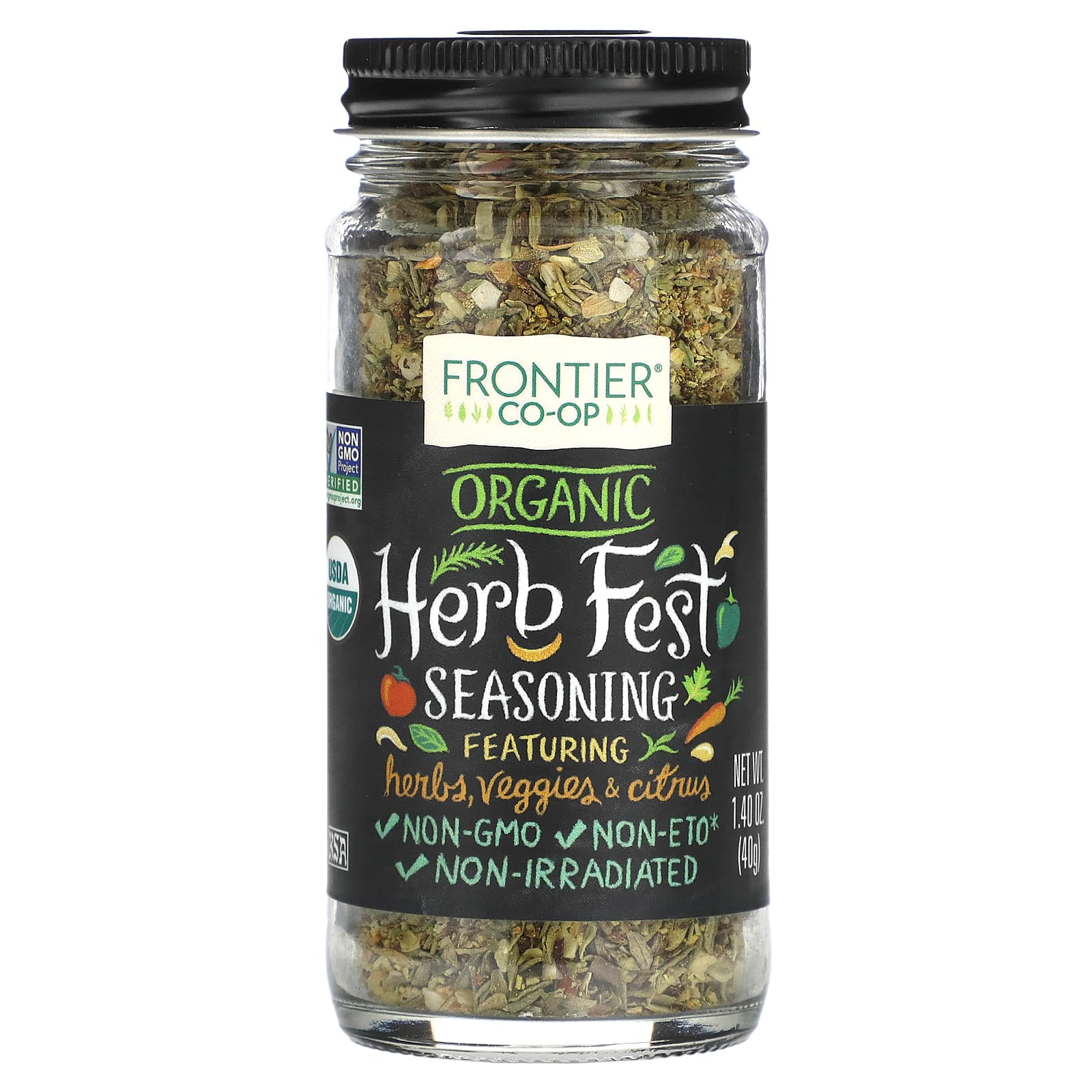 Frontier Coop, Organic Herb Fest Seasoning, 1.4 oz (40 g)