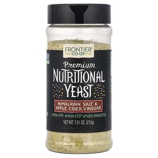 Frontier Co-op, Levadura nutricional prémium, sal del Himalaya y vinagre de sidra de manzana, 213 g (7,51 oz)
