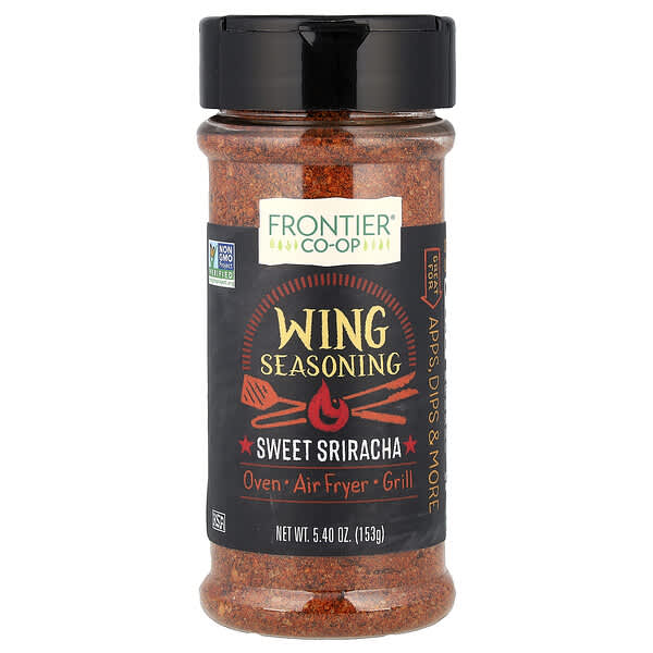 Frontier Co-op, 윙 시즈닝, 스위트 스리라차, 153g(5.40oz)