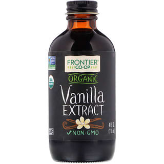 Frontier Co-op, Organic, Vanilla Extract, 4 fl oz (118 ml)