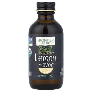 Frontier Co-op, Organic Lemon Flavor, Non-Alcoholic, 2 fl oz (59 ml)