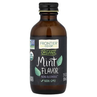Frontier Co-op, Organic Mint Flavor, Non-Alcoholic, 2 fl oz (59 ml)