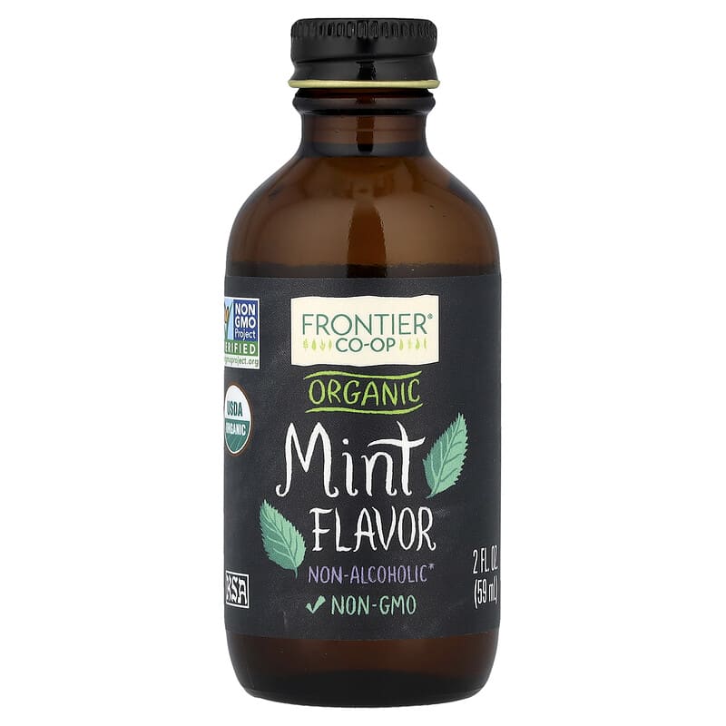 オーガニック ミント フレーバー アルコール不使用, 2 オンス (59 ml)