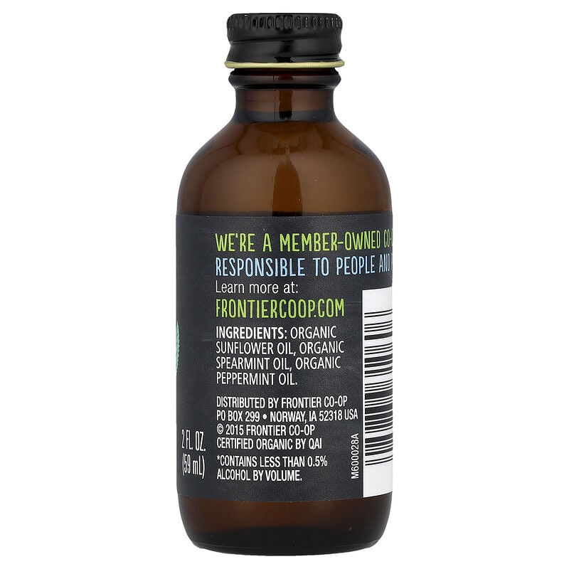 オーガニック ミント フレーバー アルコール不使用, 2 オンス (59 ml)