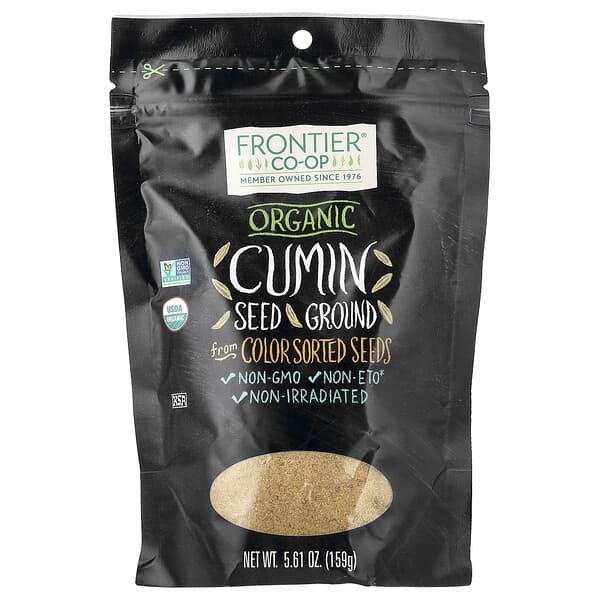 Frontier Co-op, 유기농 커민 씨, 분말, 159g(5.61oz)