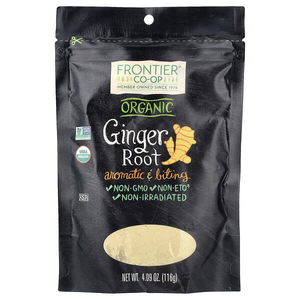 Frontier Co-op, Organic Ginger Root, 4.09 oz (116 g)