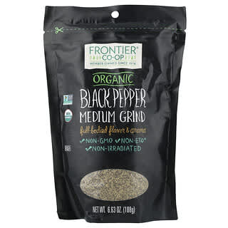 Frontier Co-op, Organic Black Pepper, Medium Grind, 6.63 oz (188 g)