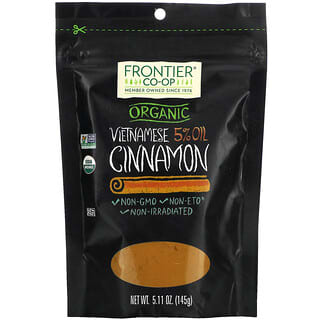 Frontier Co-op, Organic Vietnamese 5% Oil Cinnamon, 5.11 oz (145 g)